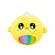 Мягкая игрушка Little Biggies Цыпленок Eolo Toys BIG002-ECH